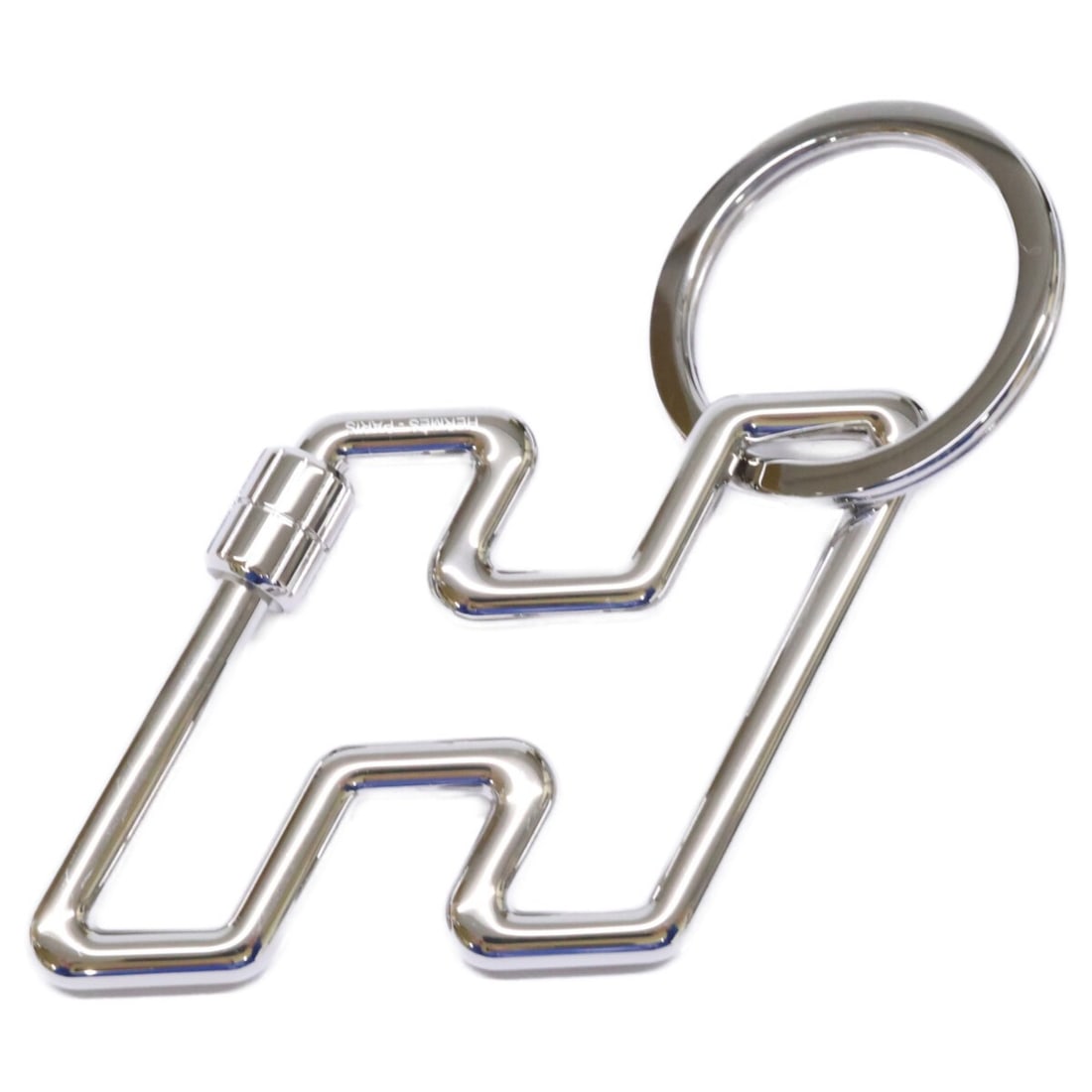 HERMES H To Speed Keychain Silver: --- Catalog ---Category: DesignType: KeyringColor: SilverGender: WomenCategory: GeneralBrand: Hermes--- Item List ---Section: ConditionRanking: Rank S Used - Mint condition, like new itemCondition: Us