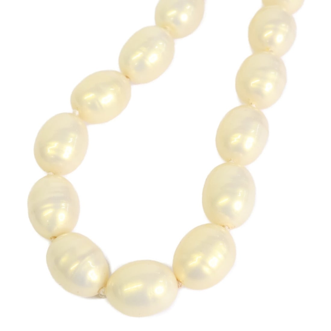 CHANEL 98C Faux Oval Baroque Pearl Necklace, GD Hardware, Women's (1 of 11)