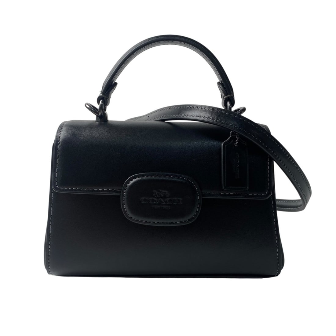 Coach Women's Eliza Mini CW182 2-way Shoulder Bag, Handbag, Crossbody Bag: --- Catalog ---Category: SizeSize (HxWxD): 11.5cm x 18cm x 5cm / 4.52'' x 7.08'' x 1.96''Category: DesignType: Handbag, Shoulder bagColor: BlackGender: WomenMaterial: Leather Category: GeneralBrand: C