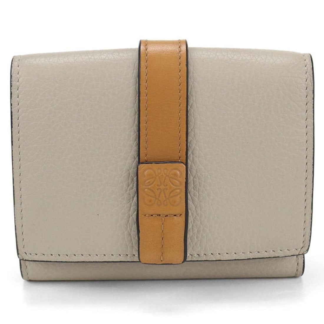 LOEWE Trifold Wallet Anagram Women's Beige (1 of 20)