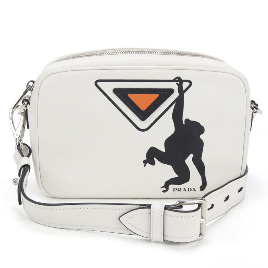 PRADA Prada Crossbody Shoulder Bag 1BH093 Women's White: --- Catalog ---Category: SizeSize (HxWxD): 13.5cm x 21cm x 7cm / 5.31'' x 8.26'' x 2.75''Category: DesignType: Shoulder bagColor: WhiteGender: WomenMaterial: Leather Category: GeneralMPN: 1BH093Brand: