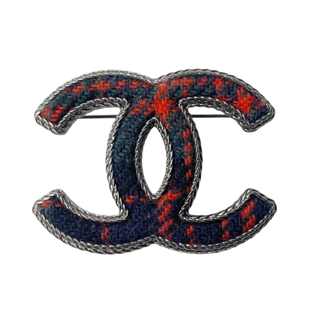 CHANEL Coco Mark Tweed Brooch B13A Women's: --- Catalog ---Category: SizeSize (HxWxD): 3.9cm x 5cm / 1.53'' x 1.96''Category: DesignType: BroochColor: Multi-colorGender: WomenCategory: GeneralBrand: Chanel--- Item List ---Section: ConditionRank