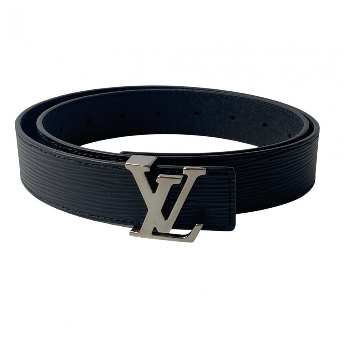 Louis Vuitton Men's Epi Leather Belt with LV Logo M0324 BC1251: --- Catalog ---Category: SizeLength: 70.5cm - 85.5cm / 27.75'' - 33.66''Category: DesignType: Standard beltColor: BlackGender: MenMaterial (Strap): Leather Category: GeneralBrand: Louis Vuitton--- Ite