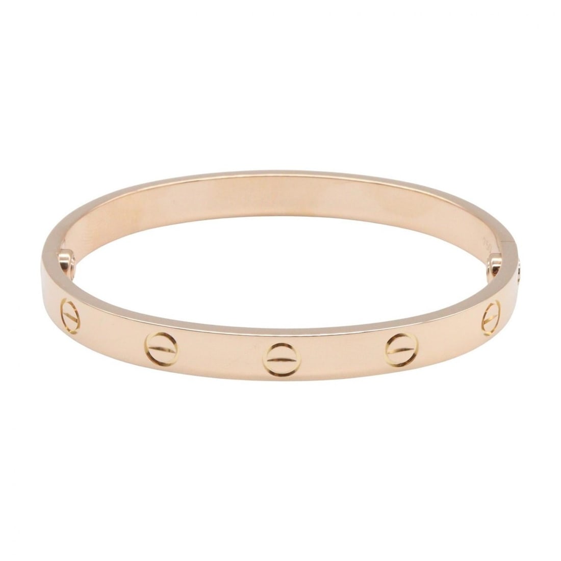 Cartier Love Bracelet, 18K Pink Gold, Women's: --- Catalog ---Category: DesignType: BangleColor: Pink goldGender: WomenMaterial: Pink gold (18K)Category: GeneralBrand: Cartier--- Item List ---Section: ConditionRanking: Rank SA Used - Hardly any tr