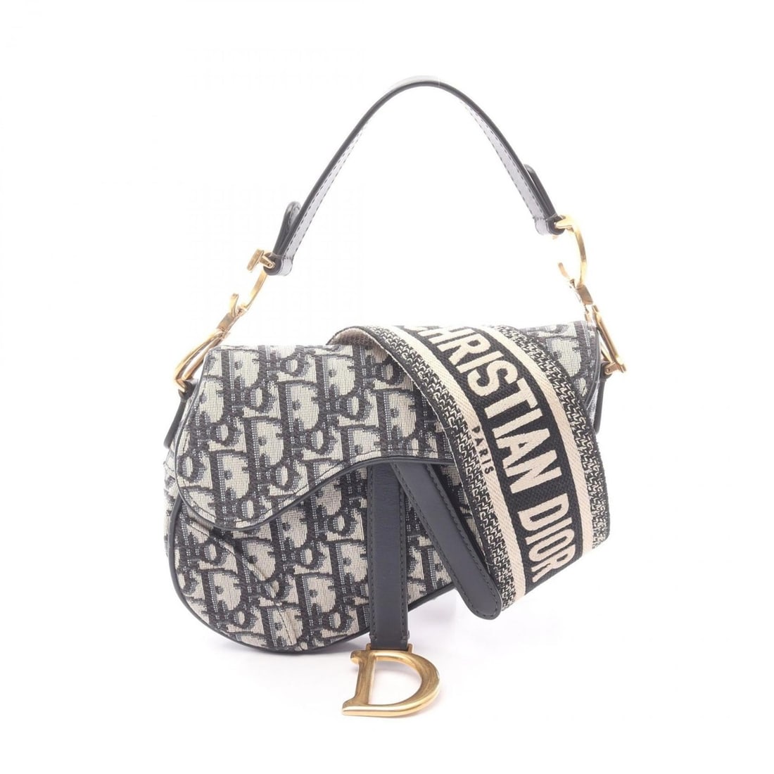 Christian Dior Dior Saddle Bag Mini Oblique Jacquard Handbag Canvas Leather Women's Beige Navy: --- Catalog ---Category: SizeSize (HxWxD): 13cm x 19cm x 6cm / 5.11'' x 7.48'' x 2.36''Category: DesignType: Handbag, Saddle bagColor: Beige, NavyGender: WomenMaterial: Canvas , Leather Category: Gene