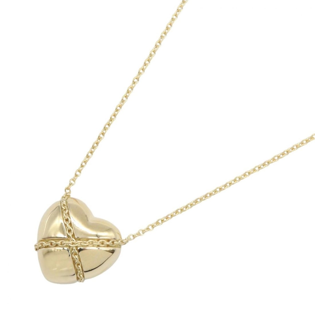 Tiffany & Co. Cross Heart Necklace, 18K Yellow Gold, Women's, Gold: --- Catalog ---Category: SizePendant Size: 12mm x 12mm / 0.47'' x 0.47''Neck Circumference: 46.5 cm / 18.3''Category: DesignColor: GoldGender: WomenMaterial: Yellow gold (18K)Necklace Type: NecklaceCa