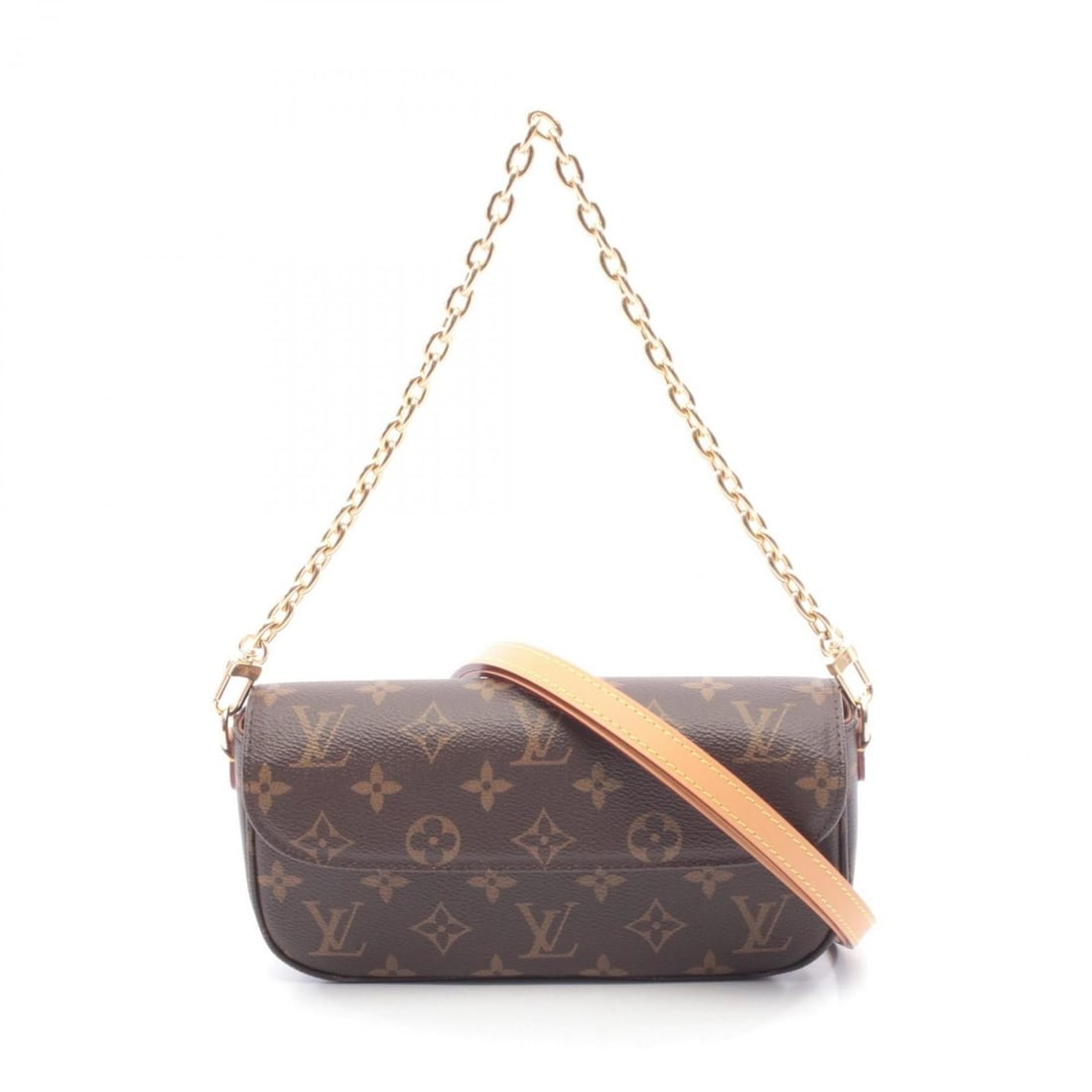 Louis Vuitton Ivy Leather Wallet on Chain, Coated Canvas, Women's, Brown, M81911: --- Catalog ---Category: SizeSize (HxWxD): 11cm x 21cm x 5cm / 4.33'' x 8.26'' x 1.96''Category: DesignType: HandbagColor: BrownGender: WomenMaterial: Coated canvas Category: GeneralMPN: M81911Brand: