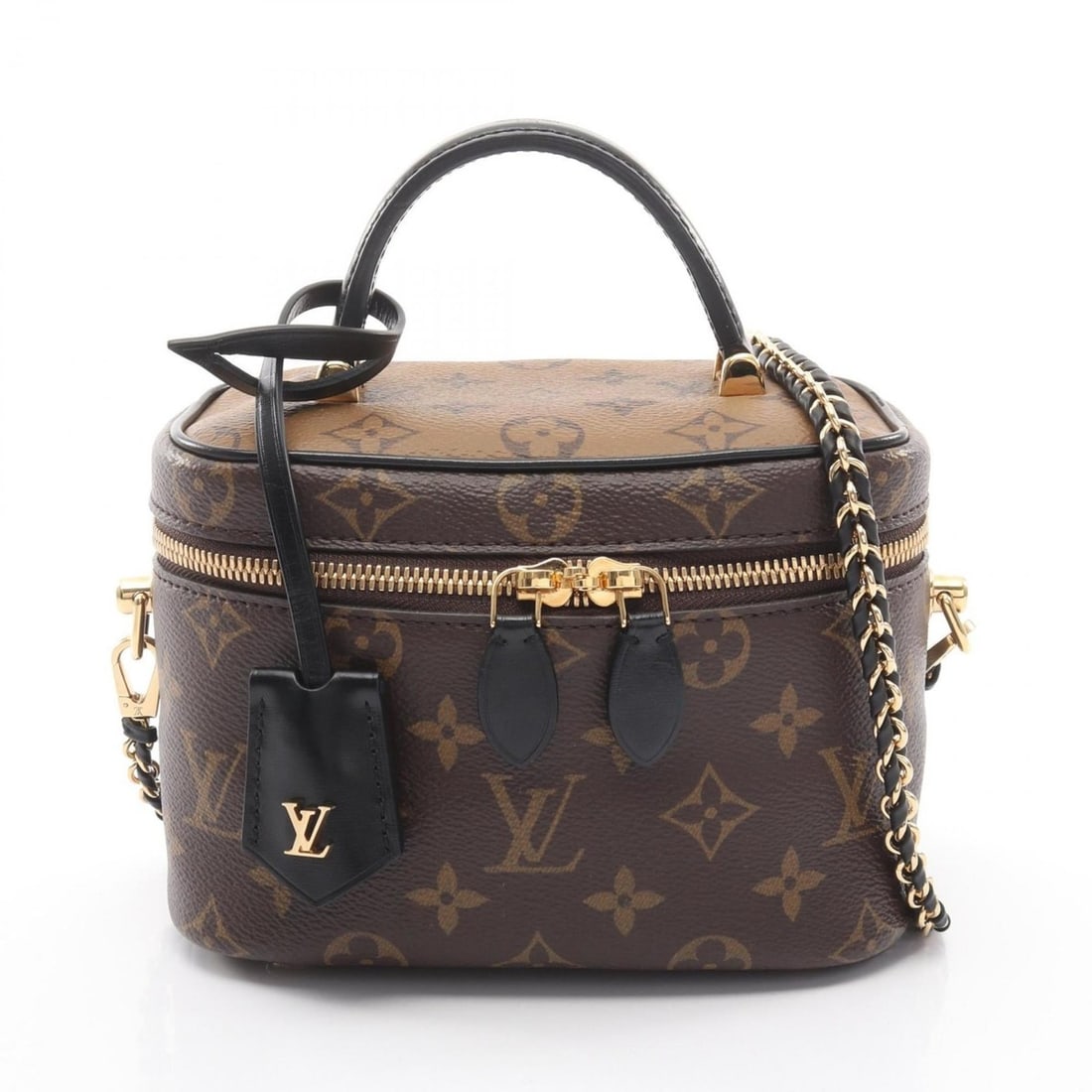 Louis Vuitton Vanity NV PM Handbag, Coated Canvas and Leather, Monogram Reverse, Women's, Brown (1 of 13)