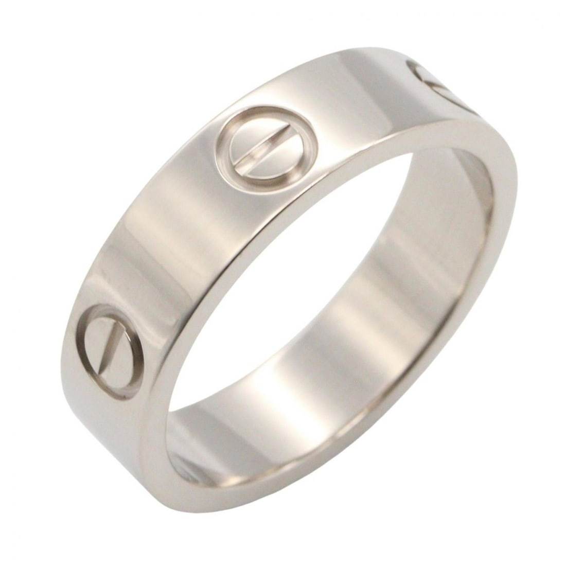 Cartier Love Ring, 18K White Gold, for Men and Women, Silver: --- Catalog ---Category: SizeJP Size: 14.5US Size: 7Category: DesignType: Band ringColor: White goldGender: Men,WomenMaterial: White gold (18K)Category: GeneralBrand: Cartier--- Item List ---Section: