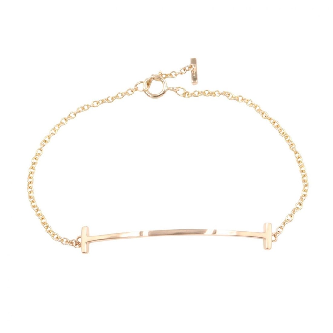 Tiffany & Co. T Smile Bracelet, 18K Pink Gold, Women's (1 of 14)