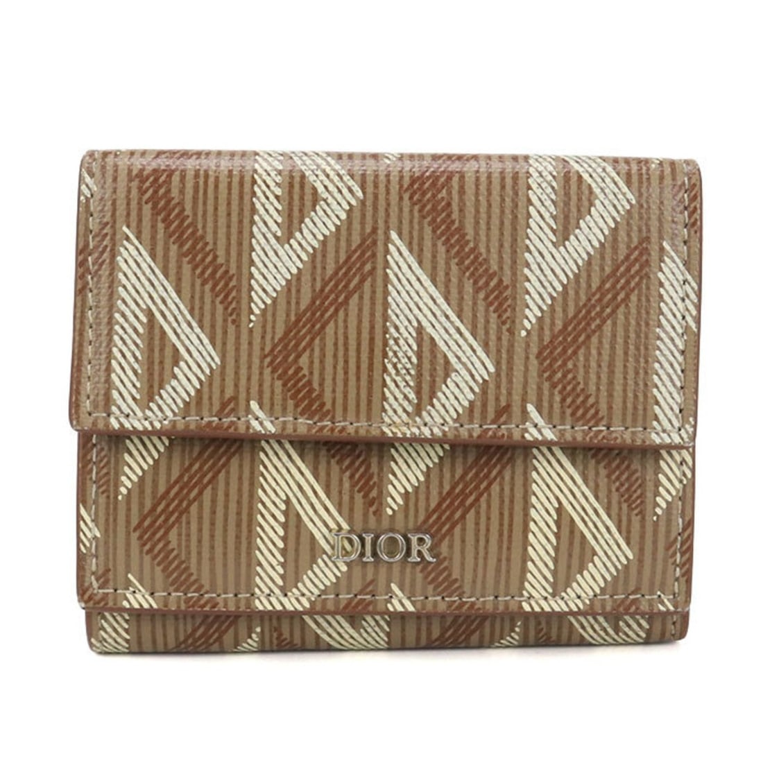 Christian Dior DIOR Dior CD Diamond Tri-fold Wallet Men's Brown: --- Catalog ---Category: SizeSize (HxWxD): 8cm x 9.5cm x 2.5cm / 3.14'' x 3.74'' x 0.98''Category: DesignType: Wallet (tri-fold)Color: BrownGender: MenMaterial: PVC Category: GeneralBrand: Christian D