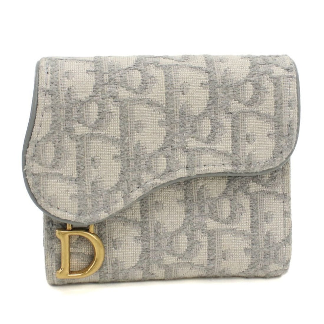 Christian Dior DIOR Lotus Wallet Saddle Tri-fold S5652CTZQ_M932 Women's Gray: --- Catalog ---Category: SizeSize (HxWxD): 9cm x 10cm x 2.5cm / 3.54'' x 3.93'' x 0.98''Category: DesignType: Wallet (tri-fold)Color: GrayGender: WomenMaterial: Jacquard Inner Pocket: Bill slot 1, Coi
