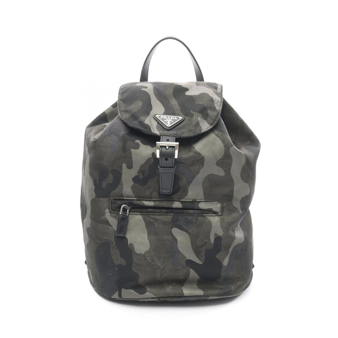 Prada Men's Backpack/Handbag in Nylon and Saffiano Leather, Green Multicolor: --- Catalog ---Category: SizeSize (HxWxD): 33cm x 26cm x 15cm / 12.99'' x 10.23'' x 5.9''Category: DesignType: Backpack, HandbagColor: Green, Multi-colorGender: MenMaterial: Nylon , Leather Leather/Fu