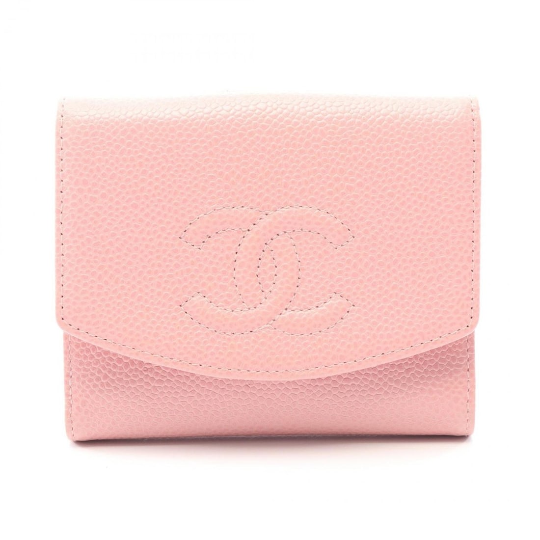 CHANEL Coco Mark Double-Hook Wallet, Calfskin Leather, Women's, Pink: --- Catalog ---Category: SizeSize (HxWxD): 10cm x 11.5cm x 2cm / 3.93'' x 4.52'' x 0.78''Category: DesignType: Wallet (bi-fold)Color: PinkGender: WomenMaterial: Leather Leather/Fur Type: CalfskinCateg