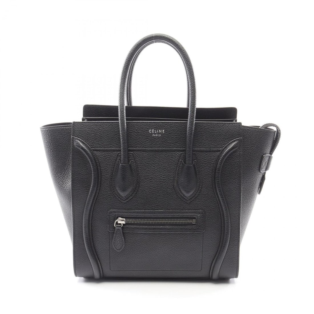 Celine Luggage Micro Shopper Tote Bag, Leather Handbag, Women's, Black: --- Catalog ---Category: SizeSize (HxWxD): 26cm x 26cm x 13cm / 10.23'' x 10.23'' x 5.11''Category: DesignType: Handbag, Tote bagColor: BlackGender: WomenMaterial: Leather Category: GeneralBrand: Celi