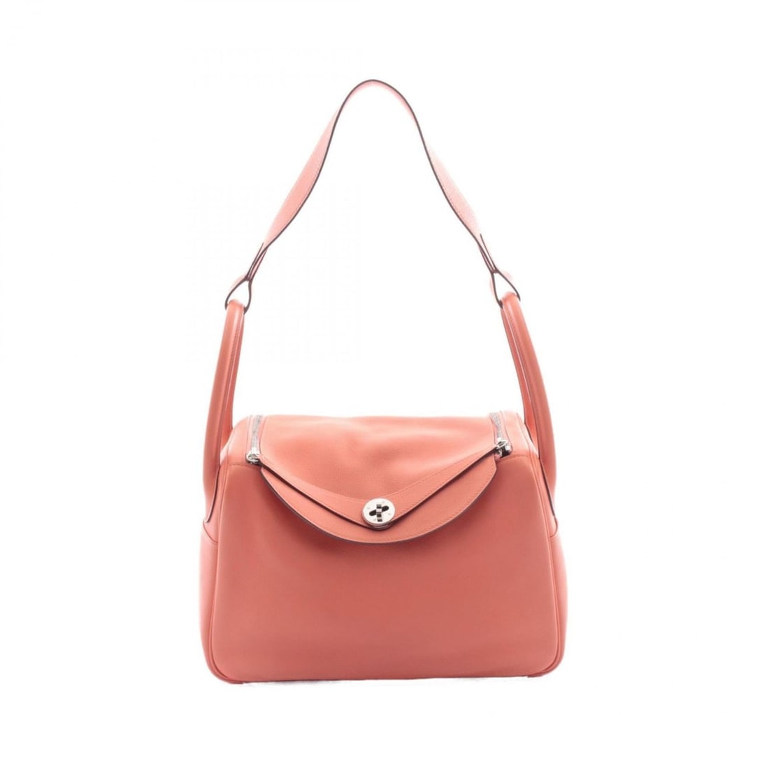 Hermes Hermès Lindy 30 Shoulder Bag/Handbag Leather Evercolor Women's Orange: --- Catalog ---Category: SizeSize (HxWxD): 20cm x 30cm x 15cm / 7.87'' x 11.81'' x 5.9''Category: DesignType: Handbag, Shoulder bagColor: Crevette, OrangeGender: WomenMaterial: Leather Hardware Color: