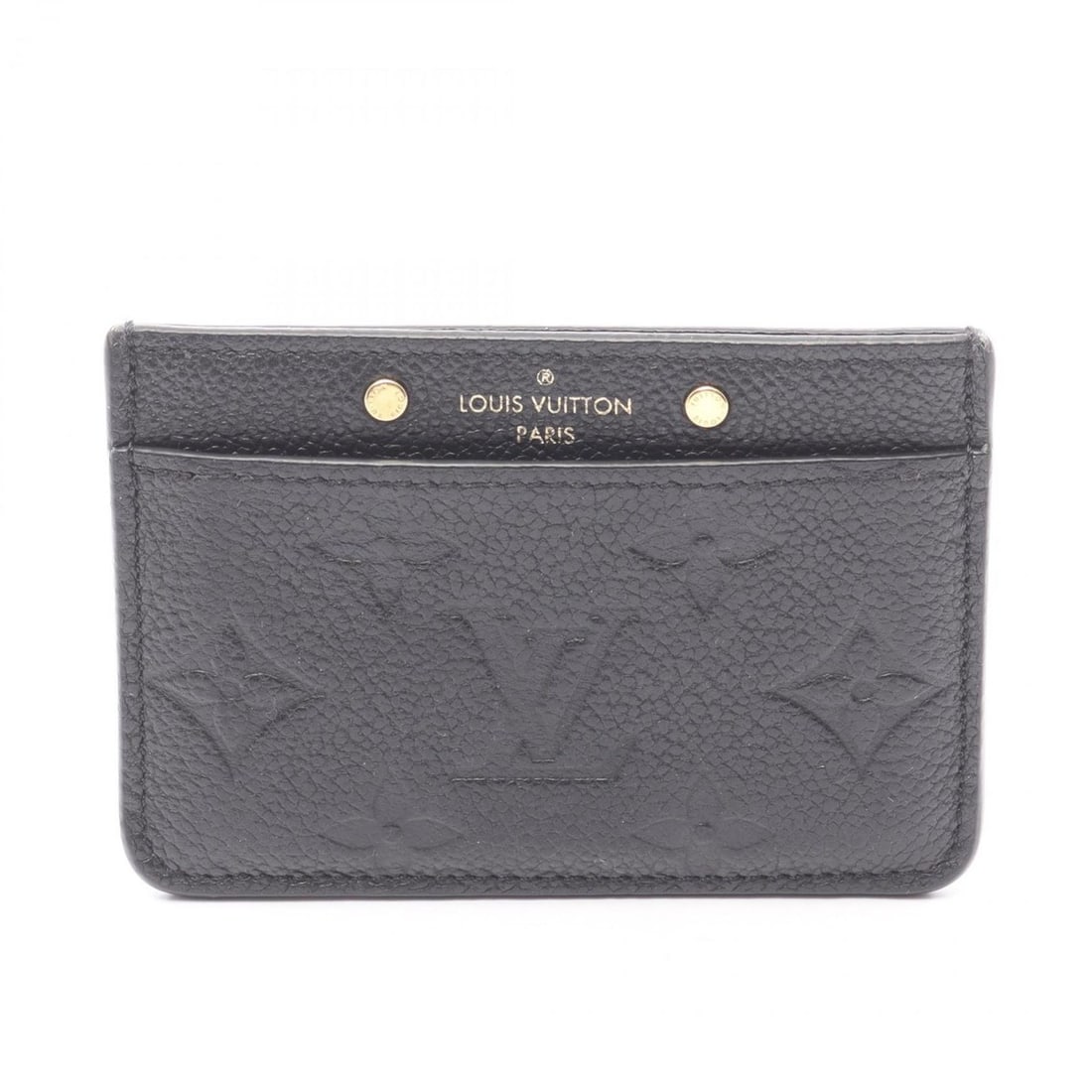 Louis Vuitton Monogram Empreinte Leather Porte Carte Sample Card Case, Black, M69171: --- Catalog ---Category: DesignType: Card caseColor: Black, NoirGender: WomenMaterial: Monogram Empreinte Category: GeneralMPN: M69171Brand: Louis VuittonCategory: Physical PropertiesSize (HxWxD): 7.5