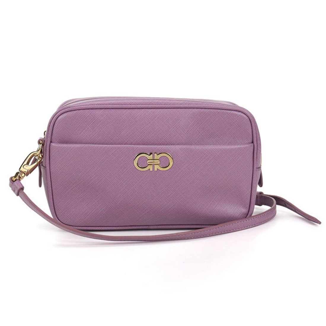 Salvatore Ferragamo FERRAGAMO Ferragamo Shoulder Bag 22 C246 Gancini Women's Purple: --- Catalog ---Category: SizeSize (HxWxD): 12cm x 18cm x 6cm / 4.72'' x 7.08'' x 2.36''Category: DesignType: Shoulder bagColor: PurpleGender: WomenMaterial: Leather Leather/Fur Type: CalfskinCategory:
