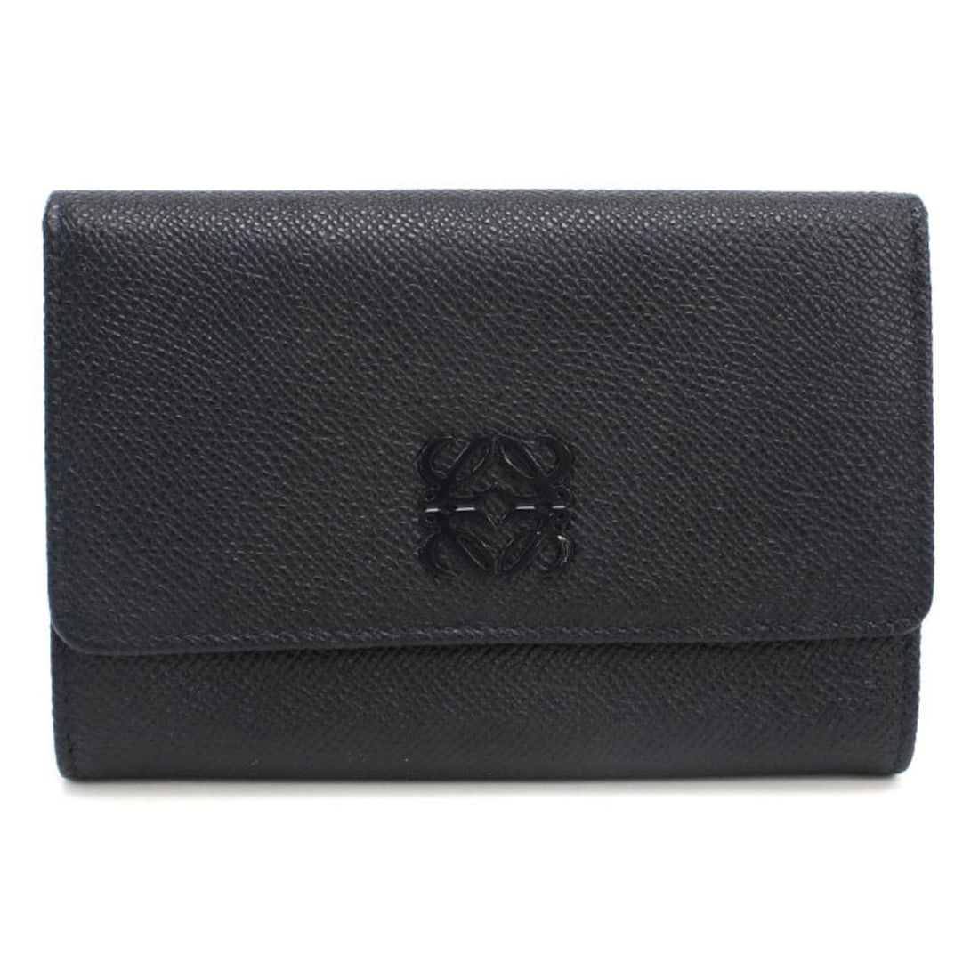 LOEWE Women's Anagram Bifold Wallet with Coin Pocket, 140.72.I62, Navy: --- Catalog ---Category: SizeSize (HxWxD): 10cm x 14cm x 2.5cm / 3.93'' x 5.51'' x 0.98''Category: DesignType: Long wallet (bi-fold)Color: NavyGender: WomenMaterial: Leather Leather/Fur Type: Calfskin