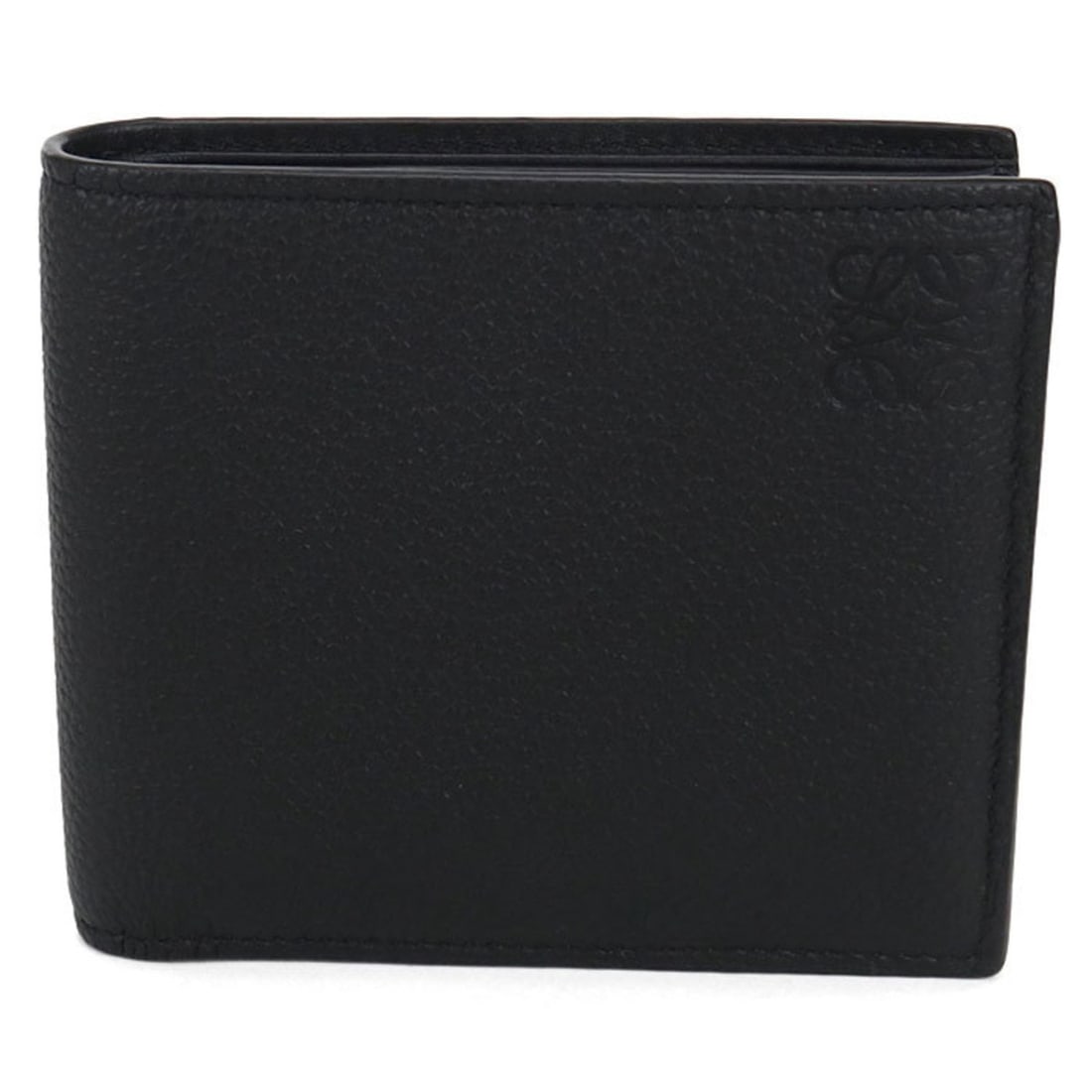 LOEWE Bifold Wallet Anagram Men's Black: --- Catalog ---Category: SizeSize (HxWxD): 9.5cm x 11cm x 1.5cm / 3.74'' x 4.33'' x 0.59''Category: DesignType: Wallet (bi-fold)Color: BlackGender: MenMaterial: Leather Leather/Fur Type: CalfskinCateg