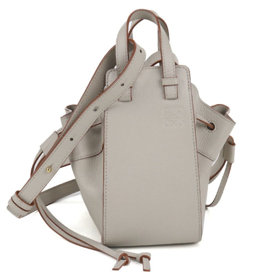 LOEWE Hammock Drawstring Mini Handbag, Women's, Beige (1 of 13)