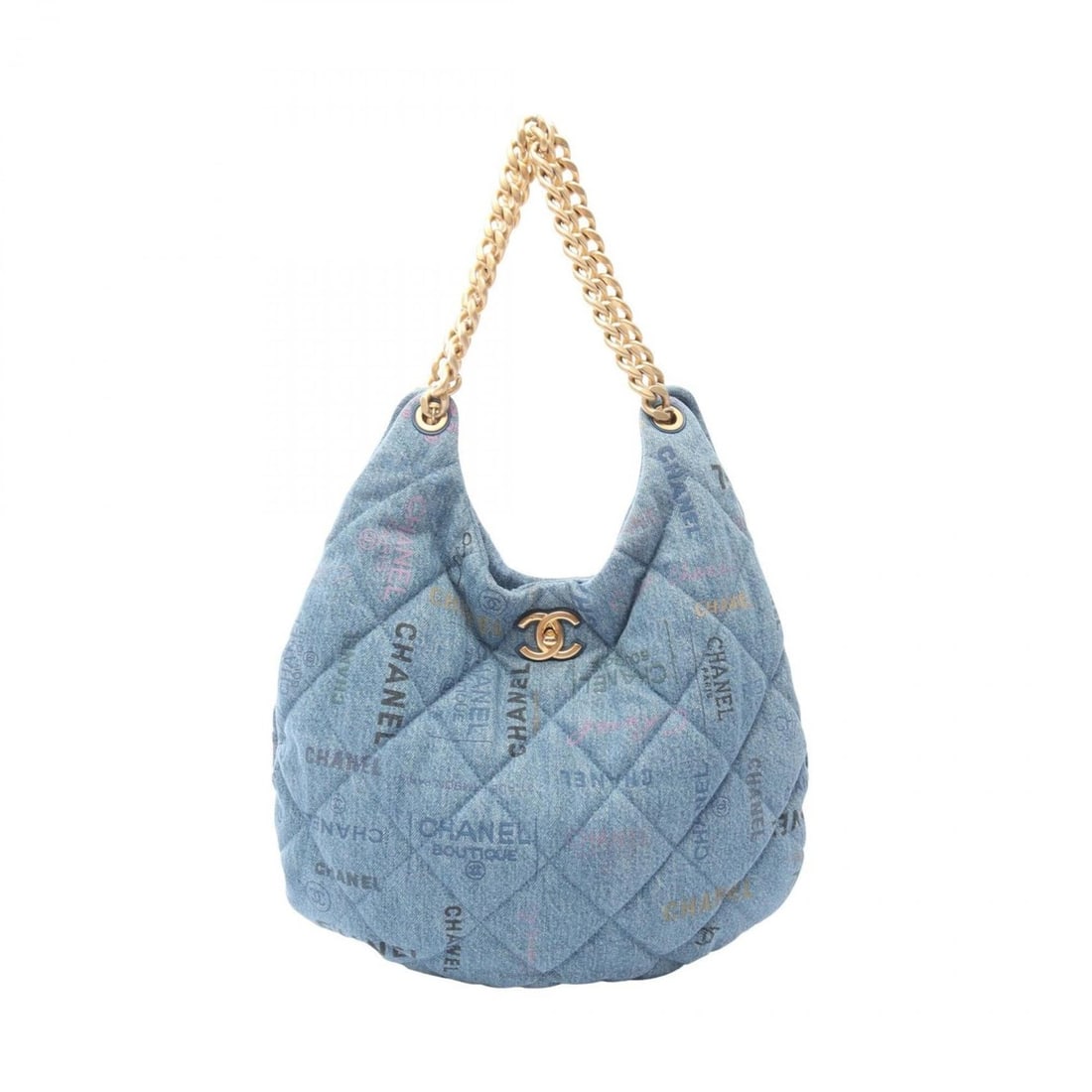 CHANEL Matelasse Hobo Shoulder Bag, Denim Handbag, Women's, Blue, Multicolor, AS3127: --- Catalog ---Category: SizeSize (HxWxD): 32cm x 37cm x 3cm / 12.59'' x 14.56'' x 1.18''Category: DesignType: Handbag, Shoulder bagColor: Blue, Multi-colorGender: WomenMaterial: Denim Category: Gener
