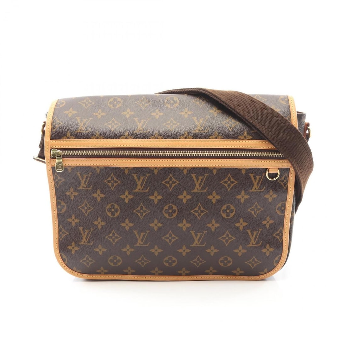Louis Vuitton Bosphore Messenger Bag, GM, Shoulder Handbag, Coated Canvas, Leather, Monogram,: --- Catalog ---Category: SizeSize (HxWxD): 29cm x 32cm x 8cm / 11.41'' x 12.59'' x 3.14''Category: DesignType: Handbag, Shoulder bagColor: BrownGender: Men,WomenMaterial: Coated canvas , Monogram , Le