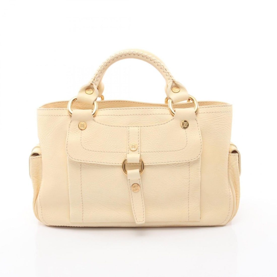 Celine Boogie Bag, Women's Leather Handbag, Ivory, 134023TST (1 of 14)