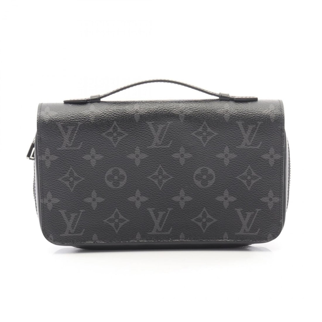 Louis Vuitton Zippy XL Round Long Wallet in Monogram Eclipse Coated Canvas, Men's, Black, M61698: --- Catalog ---Category: SizeSize (HxWxD): 13cm x 22cm x 4cm / 5.11'' x 8.66'' x 1.57''Category: DesignType: Long wallet (bi-fold)Color: Black, Monogram EclipseGender: MenMaterial: Coated canvas Categ