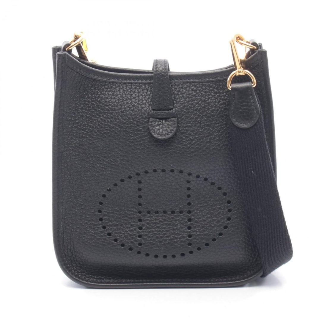 Hermes Hermès Evelyn TPM Shoulder Bag/Handbag in Taurillon Clemence Leather, Black: --- Catalog ---Category: SizeSize (HxWxD): 18cm x 16.5cm x 5.5cm / 7.08'' x 6.49'' x 2.16''Category: DesignType: Handbag, Shoulder bagColor: BlackGender: WomenMaterial: Taurillon clemence leather , Le