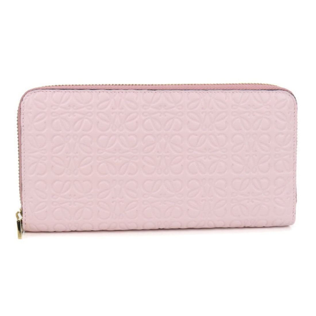 LOEWE Zip-Around Wallet C499T12X05, Repeat, Women's, Pink: --- Catalog ---Category: SizeSize (HxWxD): 10cm x 19cm x 2cm / 3.93'' x 7.48'' x 0.78''Category: DesignType: Long wallet (bi-fold)Color: PinkGender: WomenMaterial: Leather Leather/Fur Type: CalfskinCa