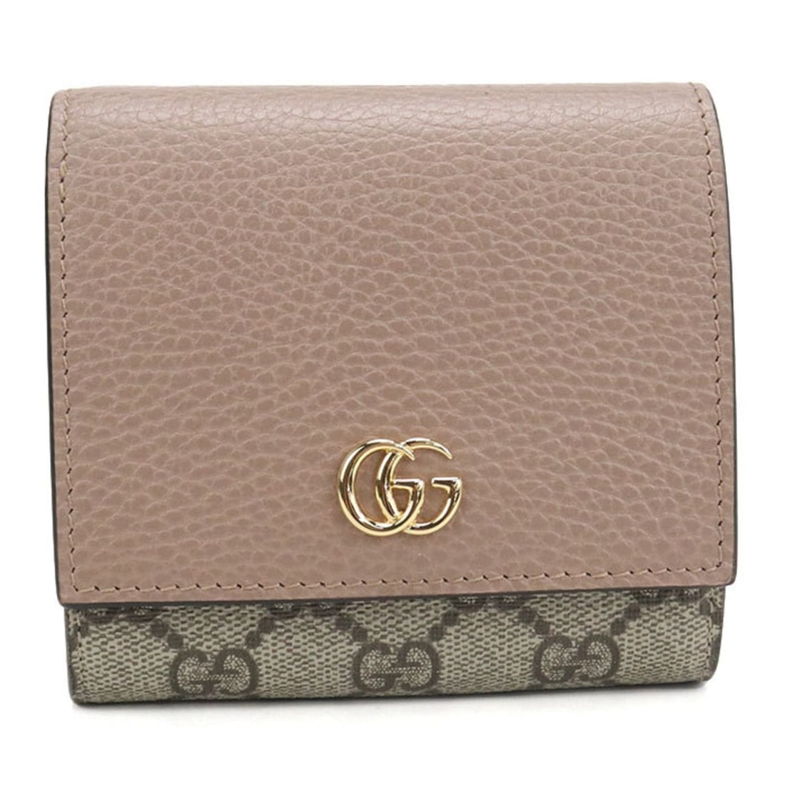 GUCCI Gucci Bifold Wallet with Coin Pocket 598587 Two-Tone Mini Double G Women's Beige: --- Catalog ---Category: SizeSize (HxWxD): 10.5cm x 11cm x 4cm / 4.13'' x 4.33'' x 1.57''Category: DesignType: Wallet (bi-fold)Color: BeigeGender: WomenHandmade: YesMaterial: Leather , PVC Category: G