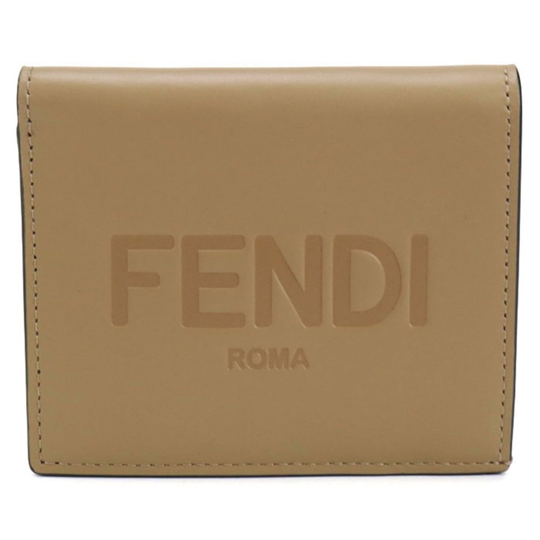 FENDI Bifold Wallet 8M0468 Women's Beige: --- Catalog ---Category: SizeSize (HxWxD): 9cm x 10.5cm x 1.5cm / 3.54'' x 4.13'' x 0.59''Category: DesignType: Wallet (bi-fold)Color: BeigeGender: WomenMaterial: Leather Leather/Fur Type: CalfskinCat