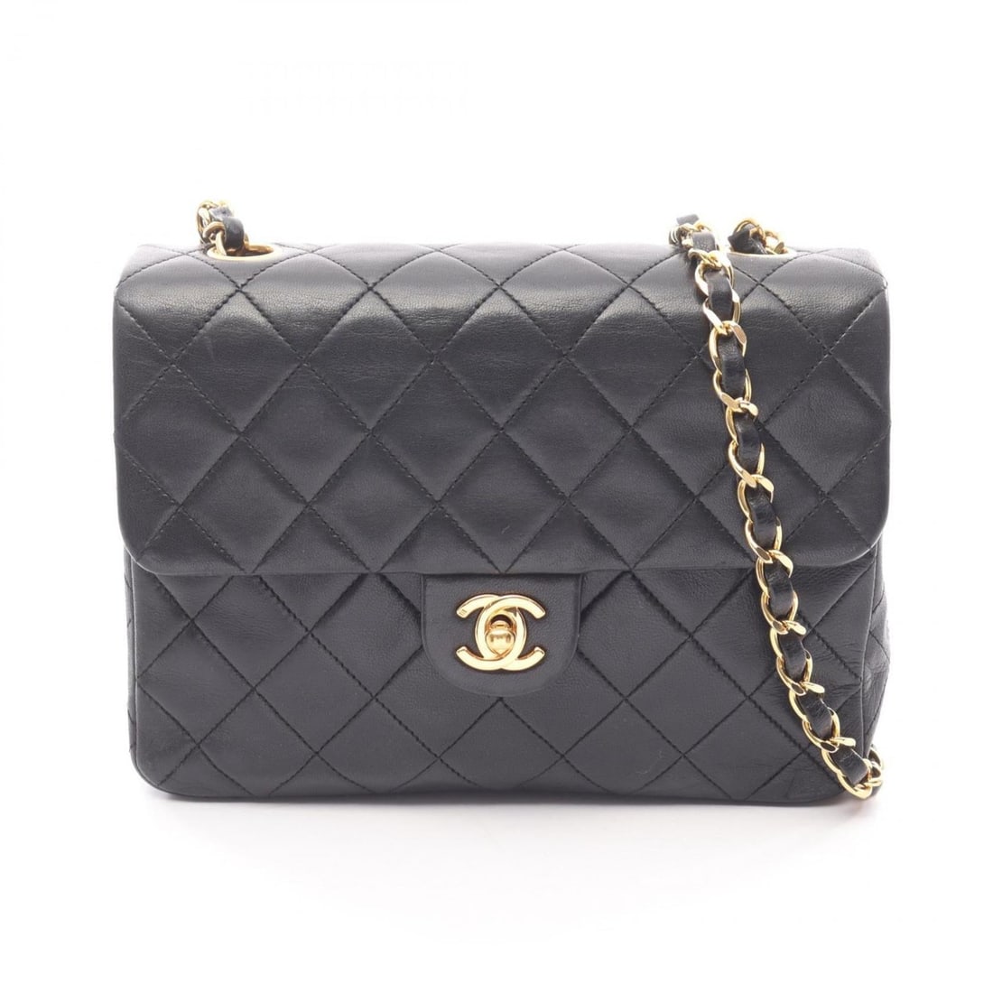 CHANEL Mini Matelasse 20 Shoulder Bag/Handbag in Lambskin Leather, Black (1 of 14)