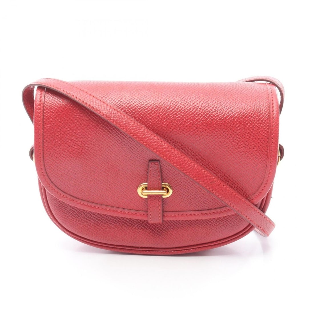 Hermes Hermès Bald Golf Mini Shoulder Bag/Handbag Leather Couchvel Women's Red: --- Catalog ---Category: SizeSize (HxWxD): 11cm x 12cm x 3.5cm / 4.33'' x 4.72'' x 1.37''Category: DesignType: Handbag, Shoulder bagColor: Red colorGender: WomenMaterial: Courchevel leather , Leather