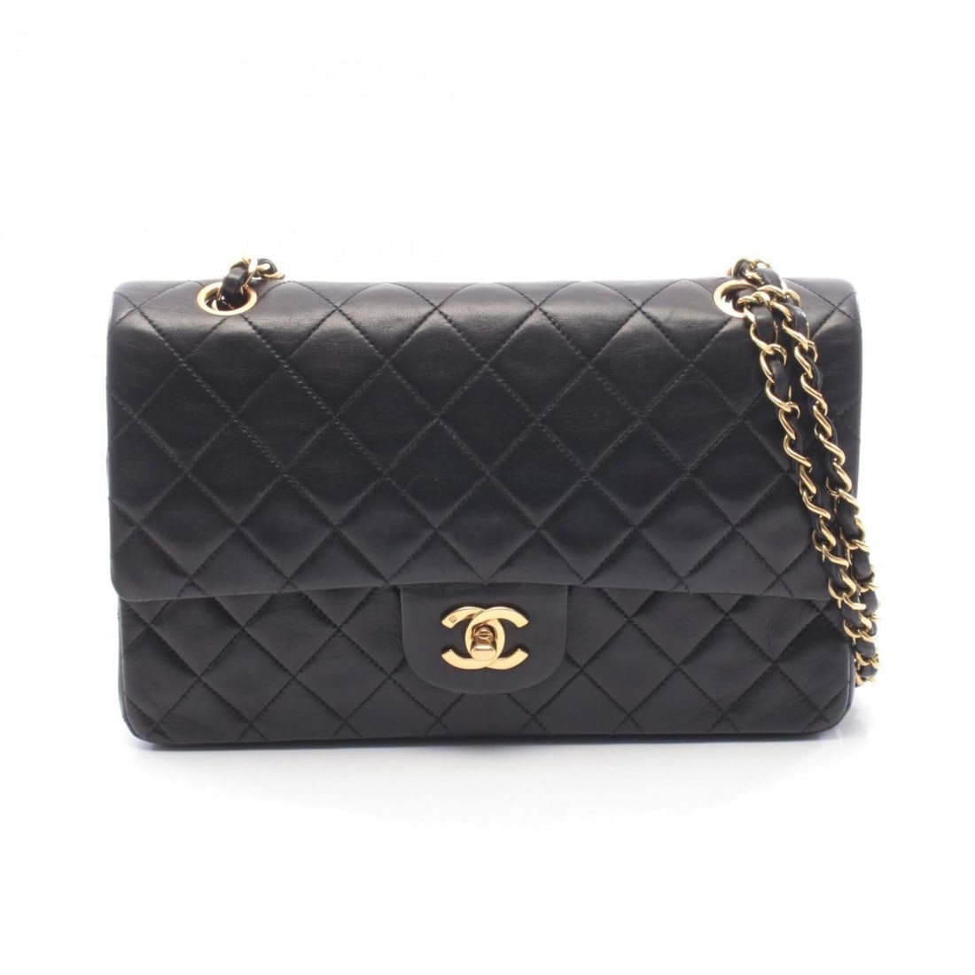 CHANEL Matelasse Double Flap Shoulder Bag/Handbag in Lambskin Leather, Black: --- Catalog ---Category: SizeSize (HxWxD): 16cm x 25cm x 6.5cm / 6.29'' x 9.84'' x 2.55''Category: DesignType: Handbag, Shoulder bagColor: BlackGender: WomenMaterial: Leather Leather/Fur Type: Lambski
