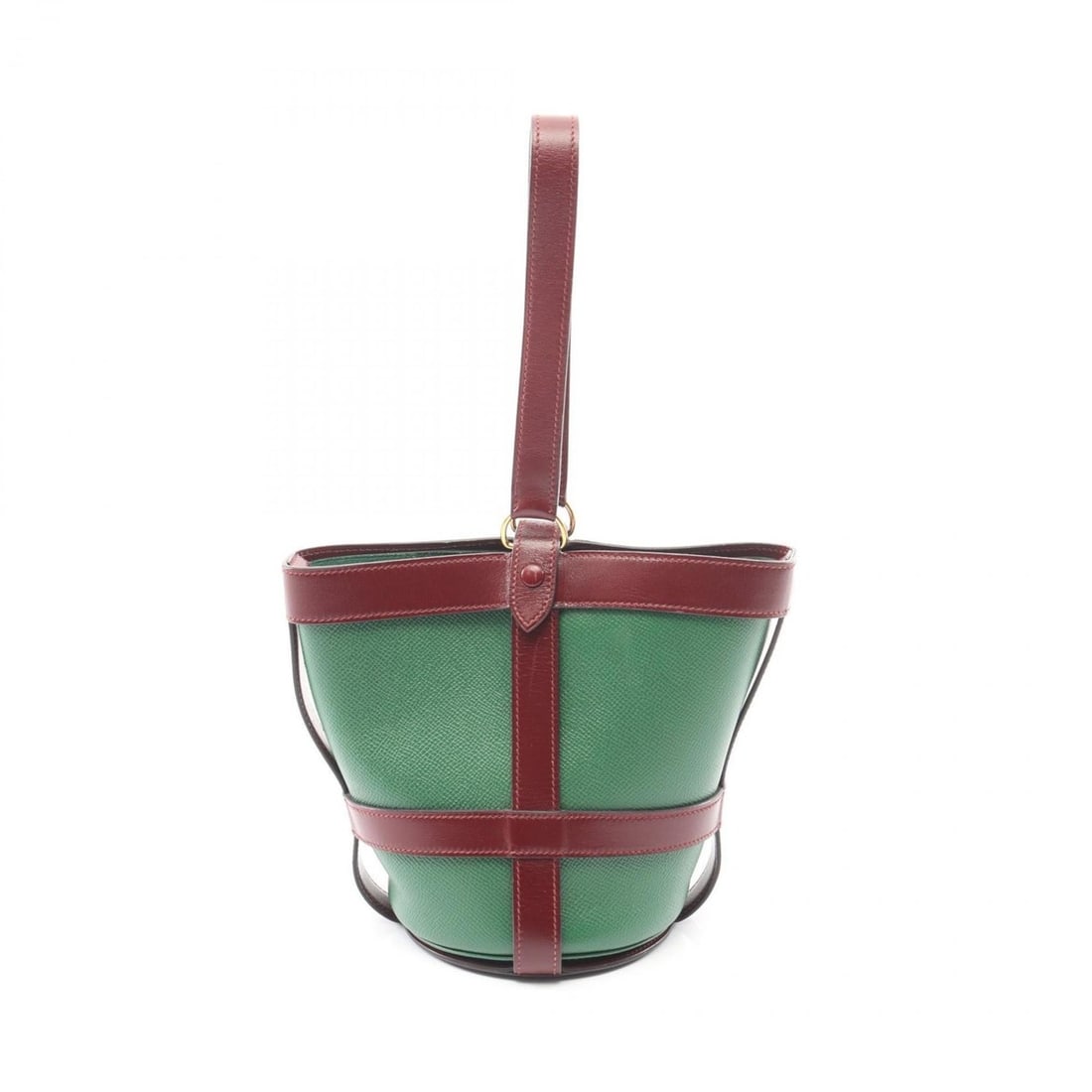 Hermes Hermès Muselier handbag in calfskin leather. Available green and burgundy.: --- Catalog ---Category: SizeSize (HxWxD): 17cm x 12cm x 12cm / 6.69'' x 4.72'' x 4.72''Category: DesignType: HandbagColor: Bordeaux, GreenGender: WomenMaterial: Courchevel leather , Leather Leather/F