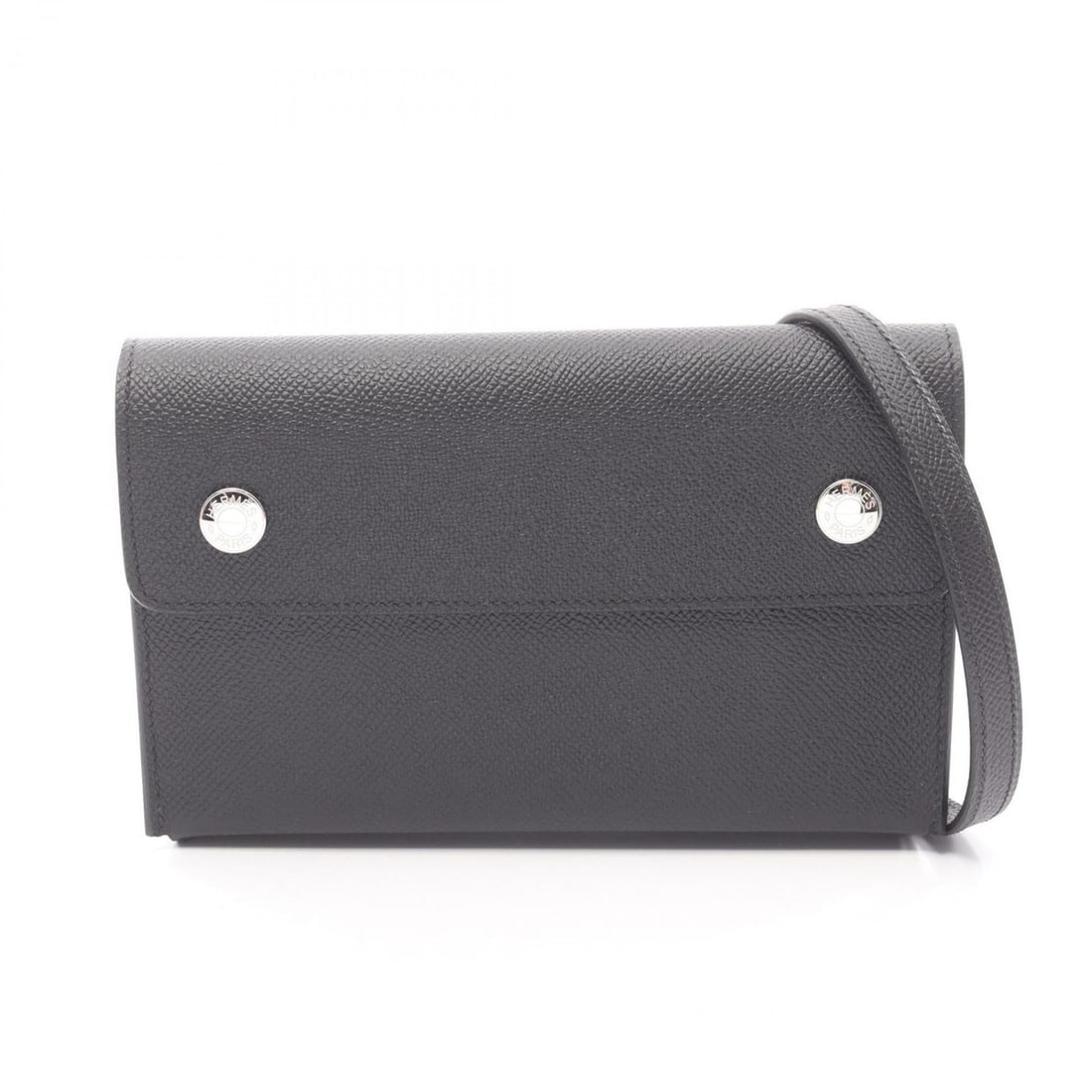 Hermes Hermès Snap To-Go Shoulder Bag/Handbag in Epsom Leather, Black, Women's, 085291CKSILVER: --- Catalog ---Category: SizeSize (HxWxD): 11.5cm x 18cm x 3.5cm / 4.52'' x 7.08'' x 1.37''Category: DesignType: Handbag, Shoulder bagColor: BlackGender: WomenMaterial: Epsom leather , Leather Categor