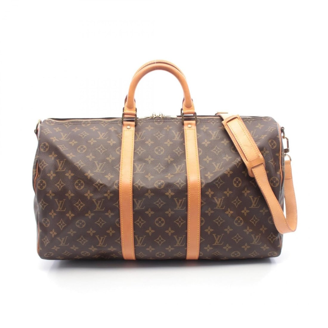 Louis Vuitton Keepall Bandouliere 50 Boston Bag, Handbag, Coated Canvas and Leather, Monogram, Men's (1 of 10)