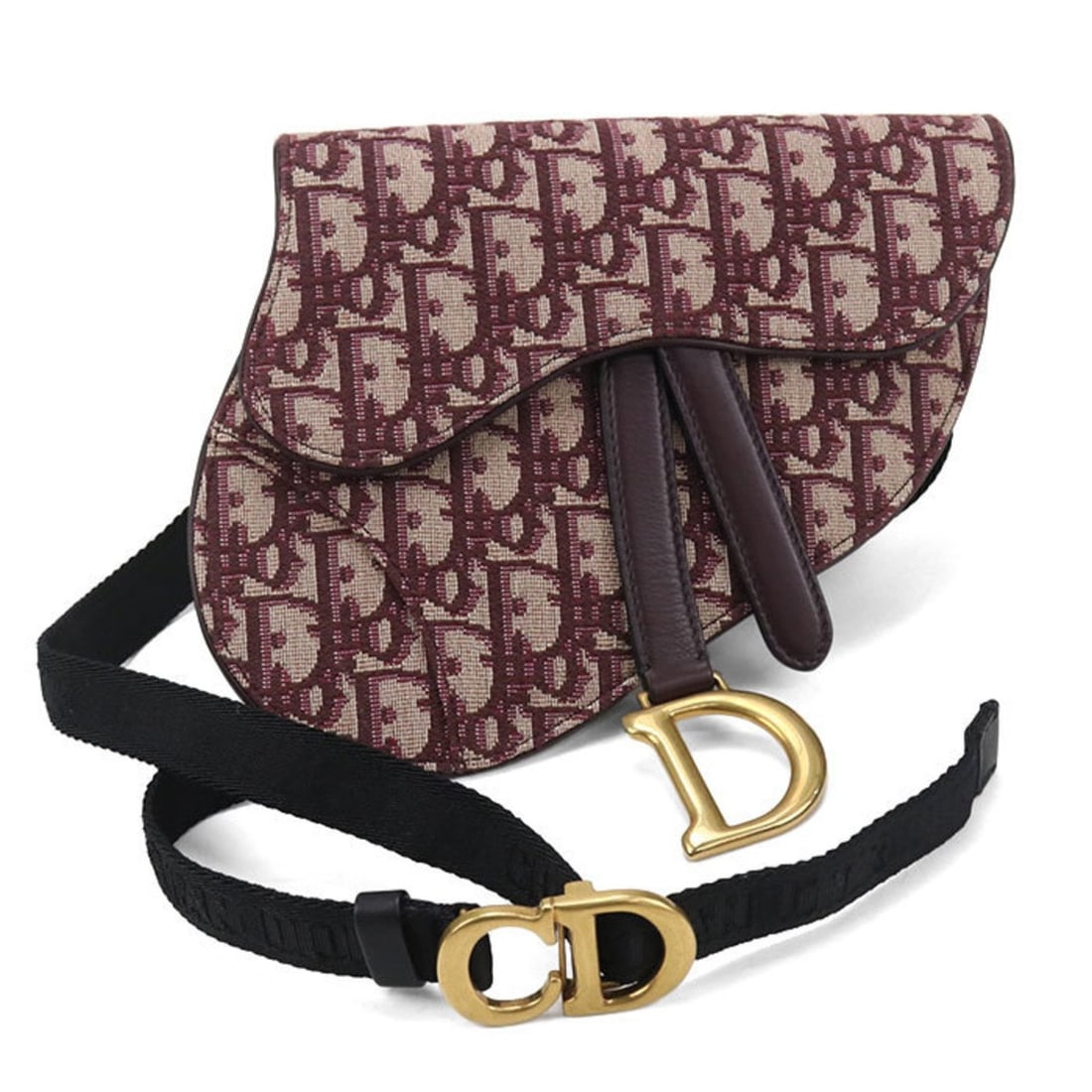 Christian Dior DIOR Saddle Belt Bag, Women's, Wine Red: --- Catalog ---Category: SizeSize (HxWxD): 16.5cm x 19cm / 6.49'' x 7.48''Category: DesignType: Sling bagColor: Red colorGender: WomenHardware Color: GoldCategory: GeneralBrand: Christian DiorCountry