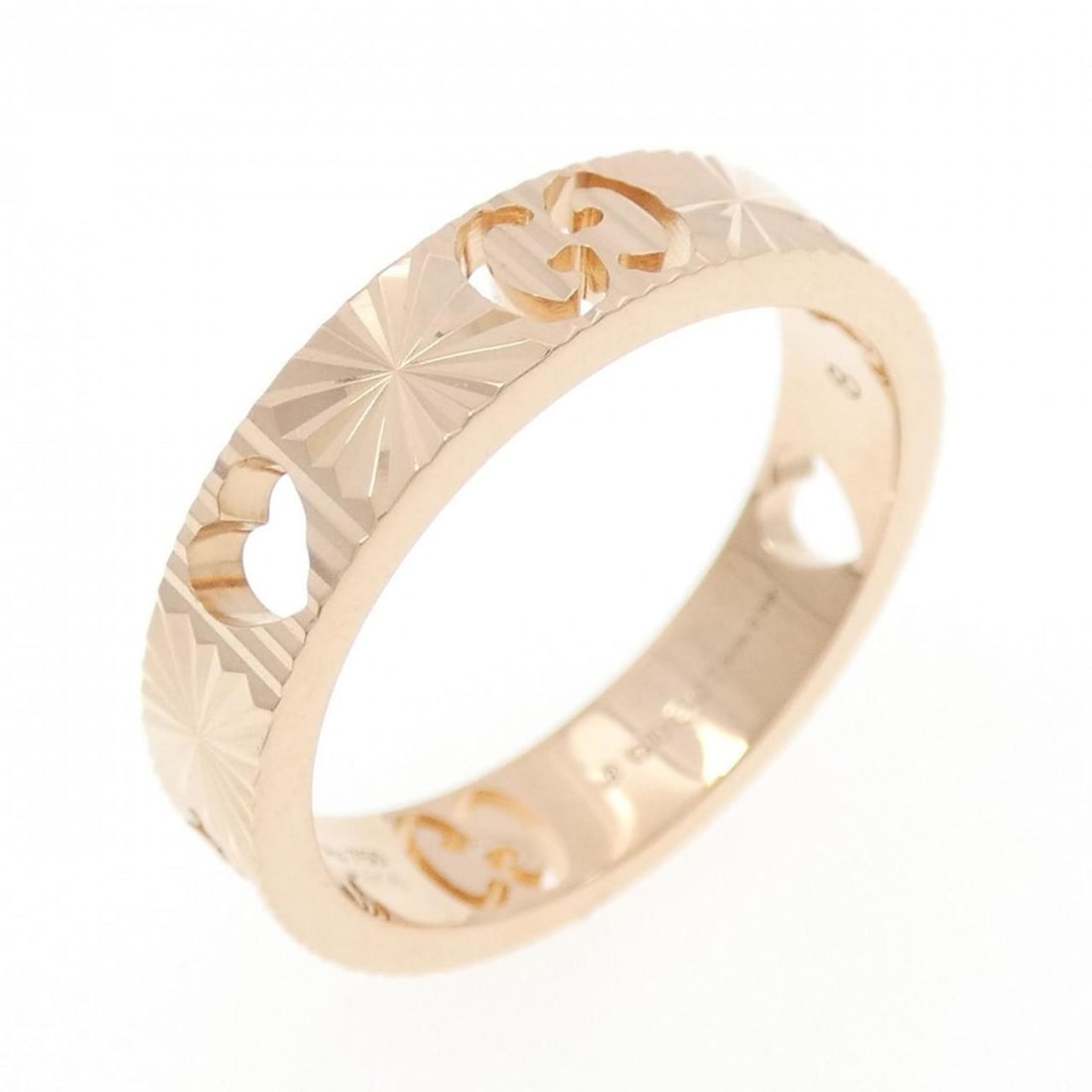 Gucci Icon Star Ring: --- Catalog ---Category: SizeJP Size: 7.5US Size: 4Category: DesignType: Band ringGender: WomenMaterial: Pink gold (18K)Category: GeneralBrand: Gucci--- Item List ---Section: ConditionRanking: Rank A