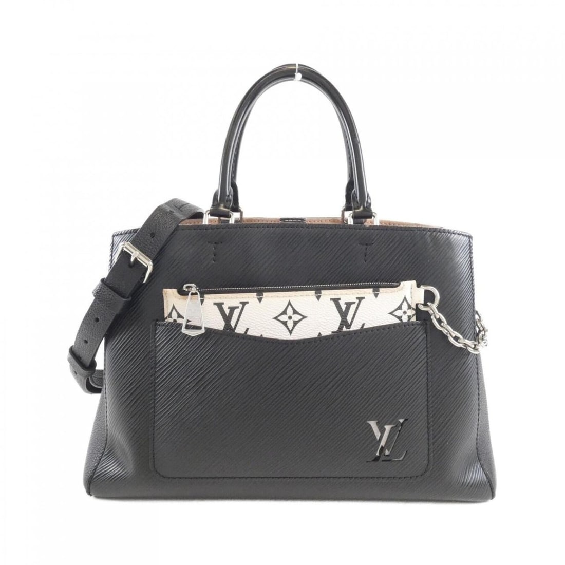 Louis Vuitton Epi Marel Tote MM M59954 Handbag: --- Catalog ---Category: SizeSize (HxWxD): 21cm x 31cm x 14cm / 8.26'' x 12.2'' x 5.51''Category: DesignType: Handbag, PouchColor: BlackGender: WomenMaterial: Leather Hardware Color: