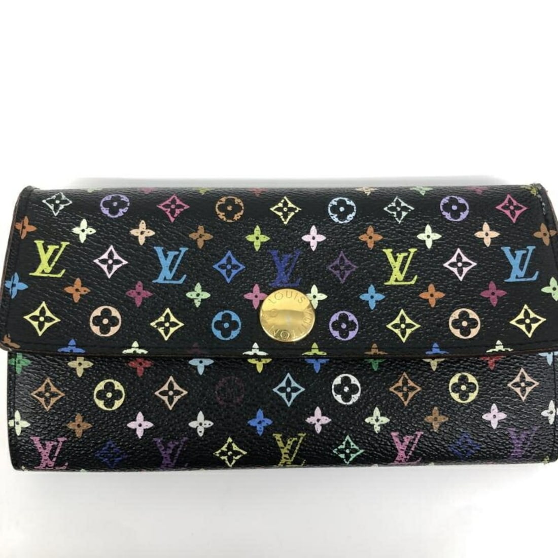 LOUIS VUITTON Monogram Multicolore Sarah Portefeuille M93747 Wallet: --- Catalog ---Category: SizeSize (HxWxD): 9cm x 18.8cm / 3.54'' x 7.4''Category: DesignType: Long wallet (bi-fold)Color: Multi-colorGender: WomenMaterial: Monogram Multicolore Category: GeneralLine: