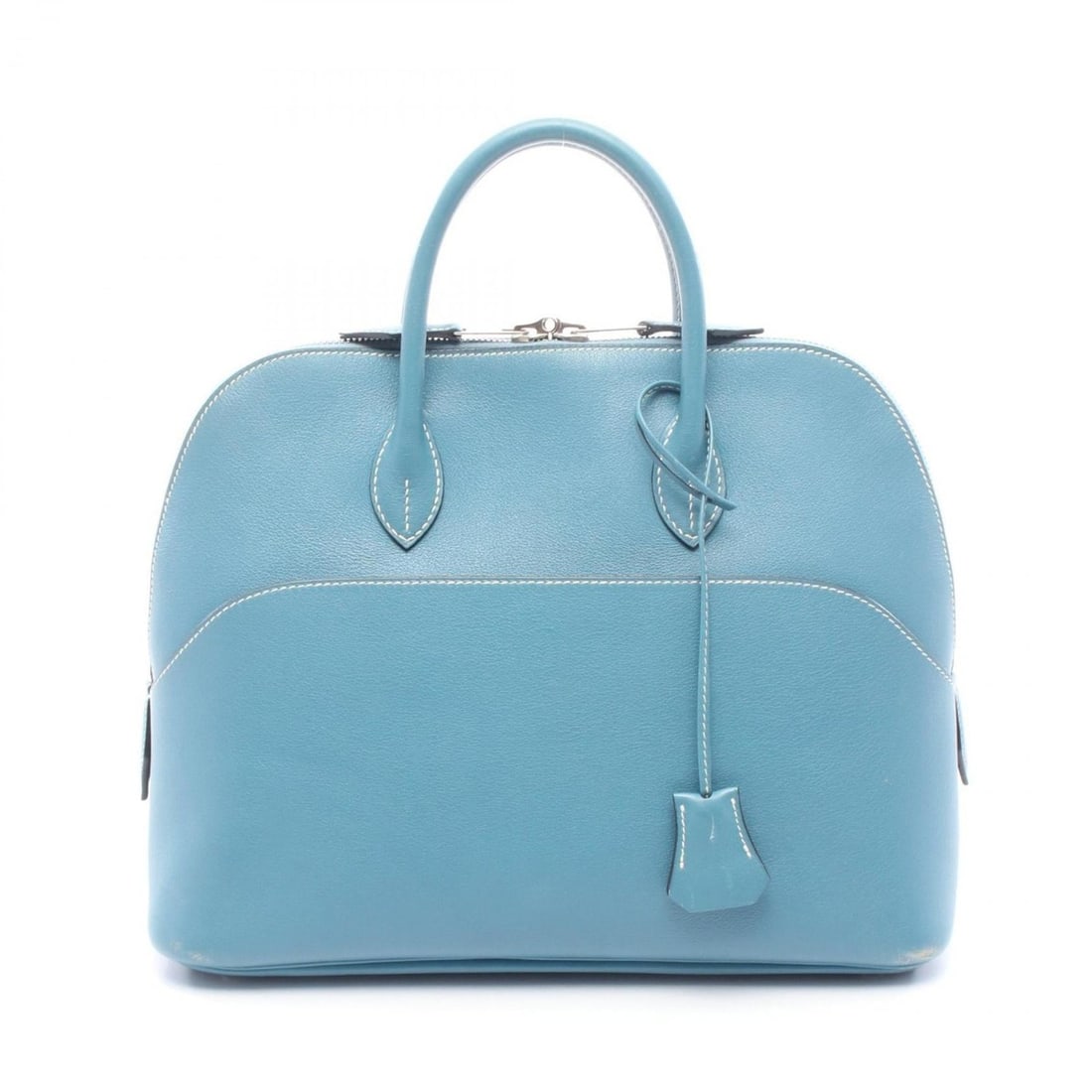 Hermes Bolide 1923 30 handbag, Veau Gulliver, women's, blue: --- Catalog ---Category: SizeSize (HxWxD): 24cm x 31cm x 12cm / 9.44'' x 12.2'' x 4.72''Category: DesignType: HandbagColor: Blue, Blue jeanGender: WomenMaterial: Gulliver leather Hardware Color: Silve