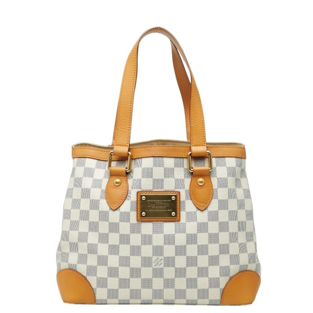 Louis Vuitton Damier Azur Hampstead PM Handbag Tote Bag N51207 White Leather Women's LOUIS VUITTON: --- Catalog ---Category: SizeSize (HxWxD): 23cm x 28.5cm x 17.5cm / 9.05'' x 11.22'' x 6.88''Category: DesignType: Handbag, Tote bagColor: WhiteGender: WomenMaterial: PVC , Leather Category: GeneralMP