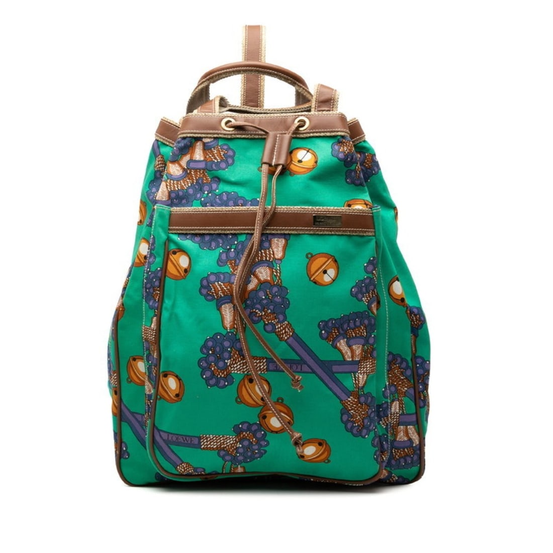 LOEWE Collection Line Handbag/Shoulder Bag 2WAY Green Multicolor Canvas Leather Women's: --- Catalog ---Category: SizeSize (HxWxD): 46cm x 35.5cm x 22cm / 18.11'' x 13.97'' x 8.66''Category: DesignType: Handbag, Shoulder bagColor: Green, Multi-colorGender: WomenMaterial: Canvas , Leather