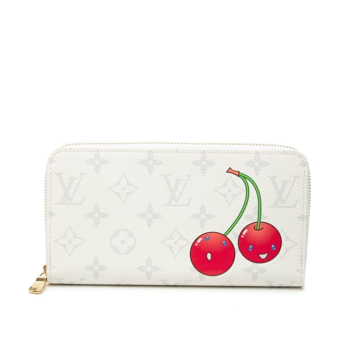 Louis Vuitton x TM Takashi Murakami Monogram Cherry Zippy Wallet, Round Zipper Long Wallet M14240,: --- Catalog ---Category: SizeSize (HxWxD): 11cm x 19.5cm x 1.8cm / 4.33'' x 7.67'' x 0.7''Category: DesignType: Long wallet (bi-fold)Color: WhiteGender: WomenMaterial: PVC Category: GeneralMPN: M14240