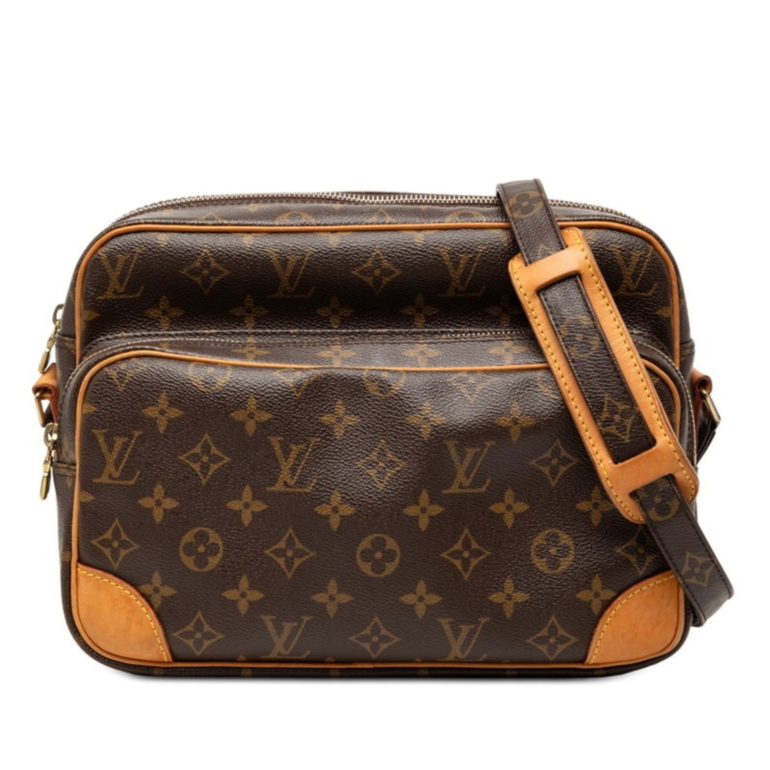 Louis Vuitton Monogram Nile Shoulder Bag M45244 Brown Leather Women's LOUIS VUITTON (1 of 14)