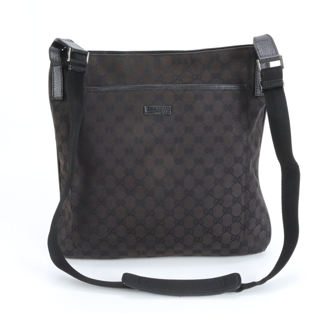 Gucci GG Canvas 122791 Leather Shoulder Bag/Messenger Bag Black Men's: --- Catalog ---Category: SizeSize (HxWxD): 36cm x 35cm x 2cm / 14.17'' x 13.77'' x 0.78''Category: DesignType: Messenger bag, Shoulder bagColor: BlackGender: MenMaterial: Leather , Canvas Category: Ge