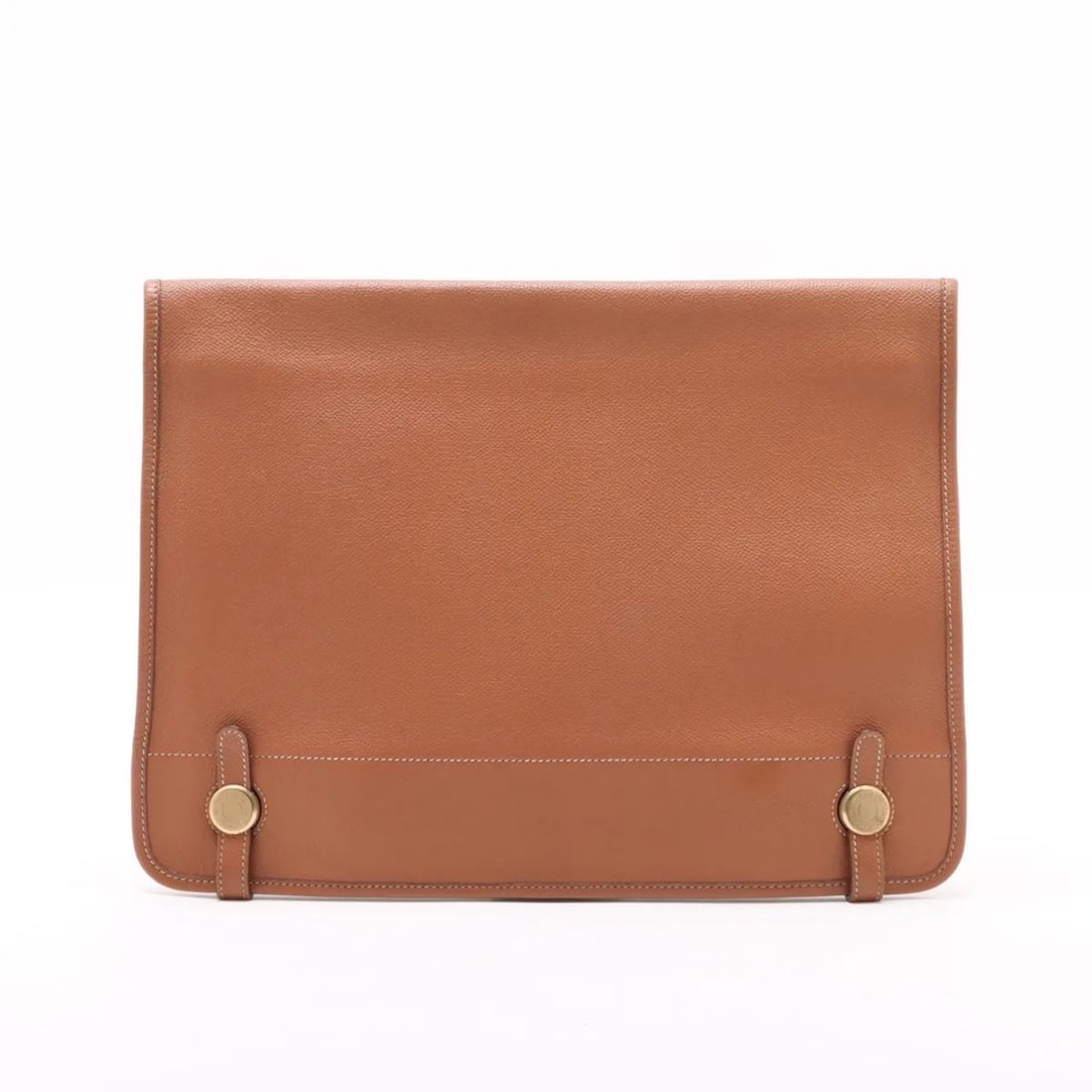 Hermes Hermès Dogon Meeting Couchel Leather Clutch Bag Brown Men's: --- Catalog ---Category: SizeSize (HxWxD): 27cm x 35cm / 10.62'' x 13.77''Category: DesignType: Clutch bagColor: BrownGender: MenMaterial: Leather Category: GeneralBrand: HermesCountry of Origin: Fran